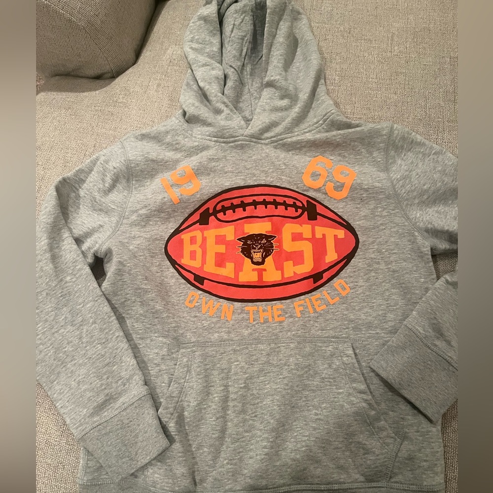 Gap kids fleece hoodie fall football 12 XL NEW
